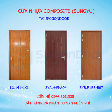Cập nhập giá cửa nhựa composite Sungyu tại SaigonDoor đầu năm 2021