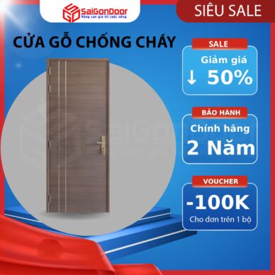 Vì sao nên sử dụng cửa gỗ chống cháy làm cửa chính chung cư